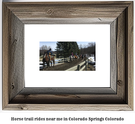 horse trail rides near me in Colorado Springs, Colorado